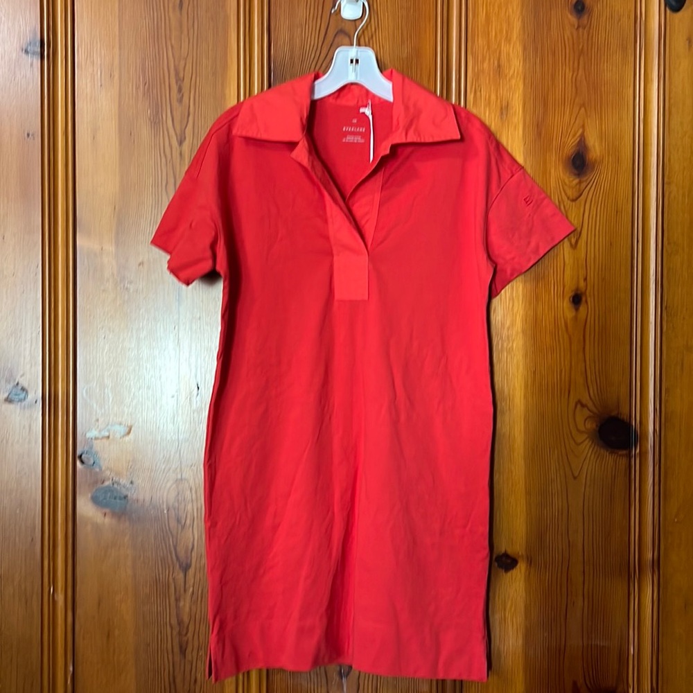Everlane Red Mini Polo Dress size XXS
